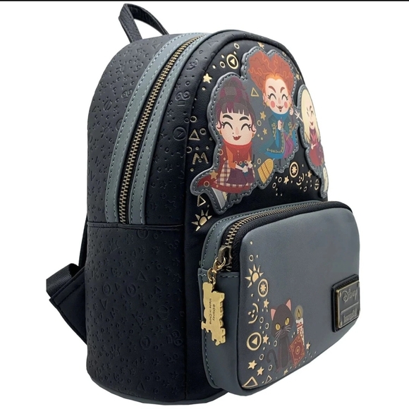 hocus pocus chibi loungefly mini backpack Binx Plush | Officially Licensed | Plastic/Vegan Leather inches wide x 10 1/2 Loungefly Hocus Pocus Chibi Mini